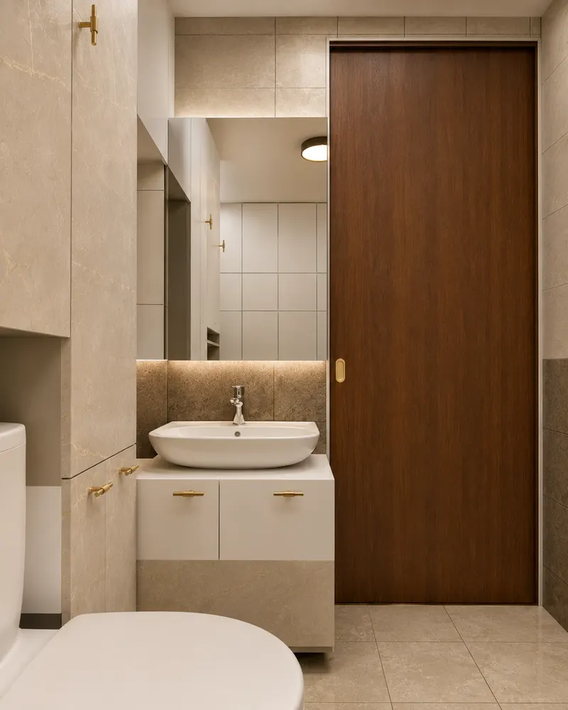 Bathroom 2 — 1 BHK Flat Interiors