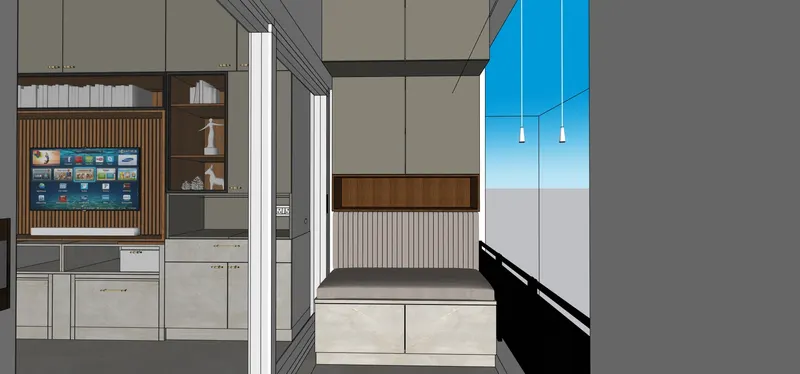 Utility — 1 BHK Flat Interiors