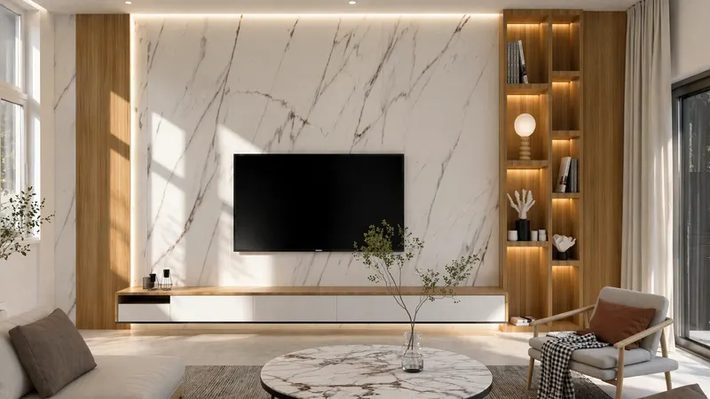 TV Unit — Zion Hills — 2 BHK Villa