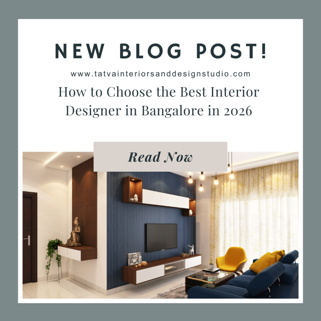 How to Choose the Best Interior Designer in Bangalore in 2026