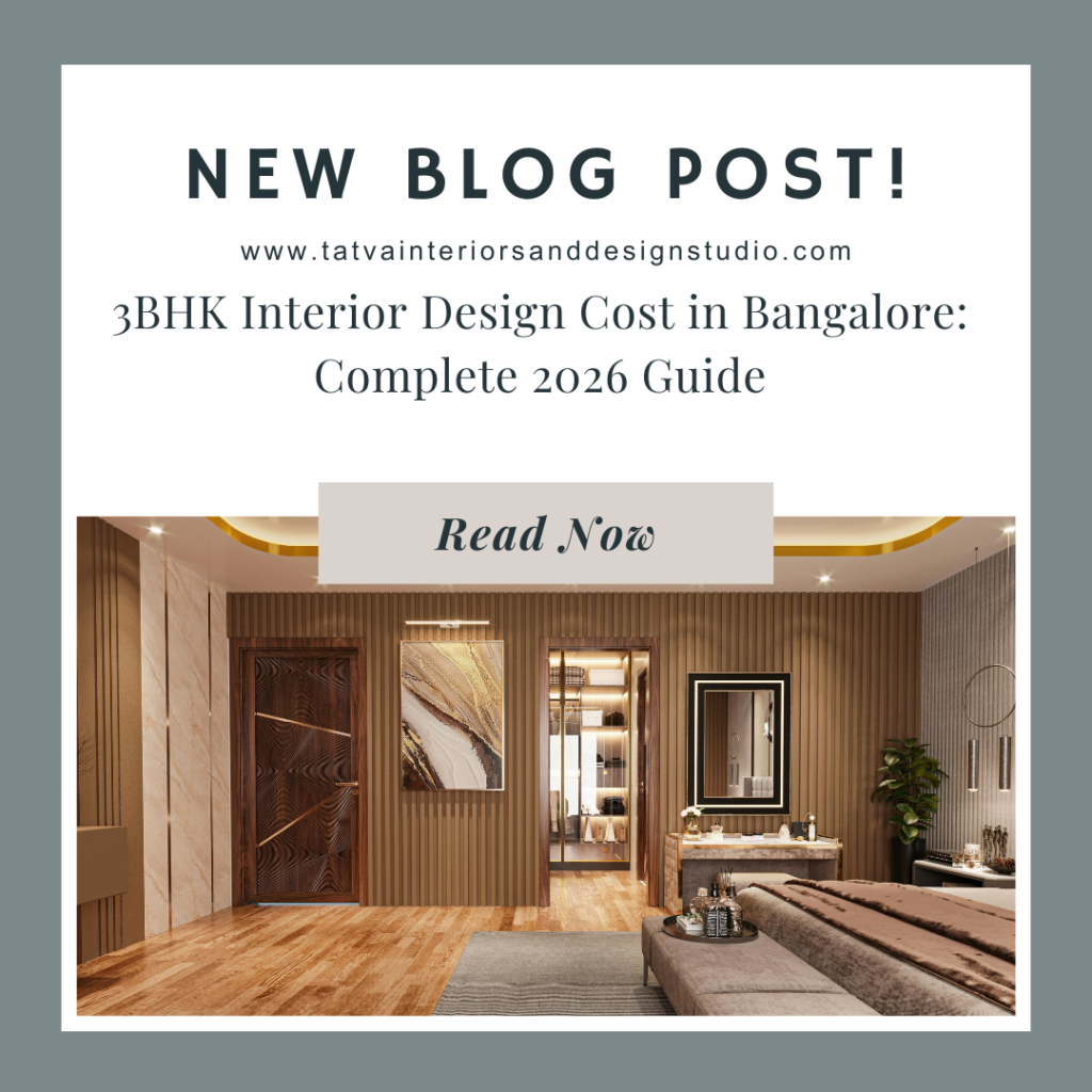 3BHK Interior Design Cost in Bangalore: Complete 2026 Guide