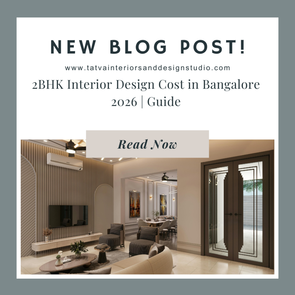 2BHK Interior Design Cost in Bangalore 2026 | Guide