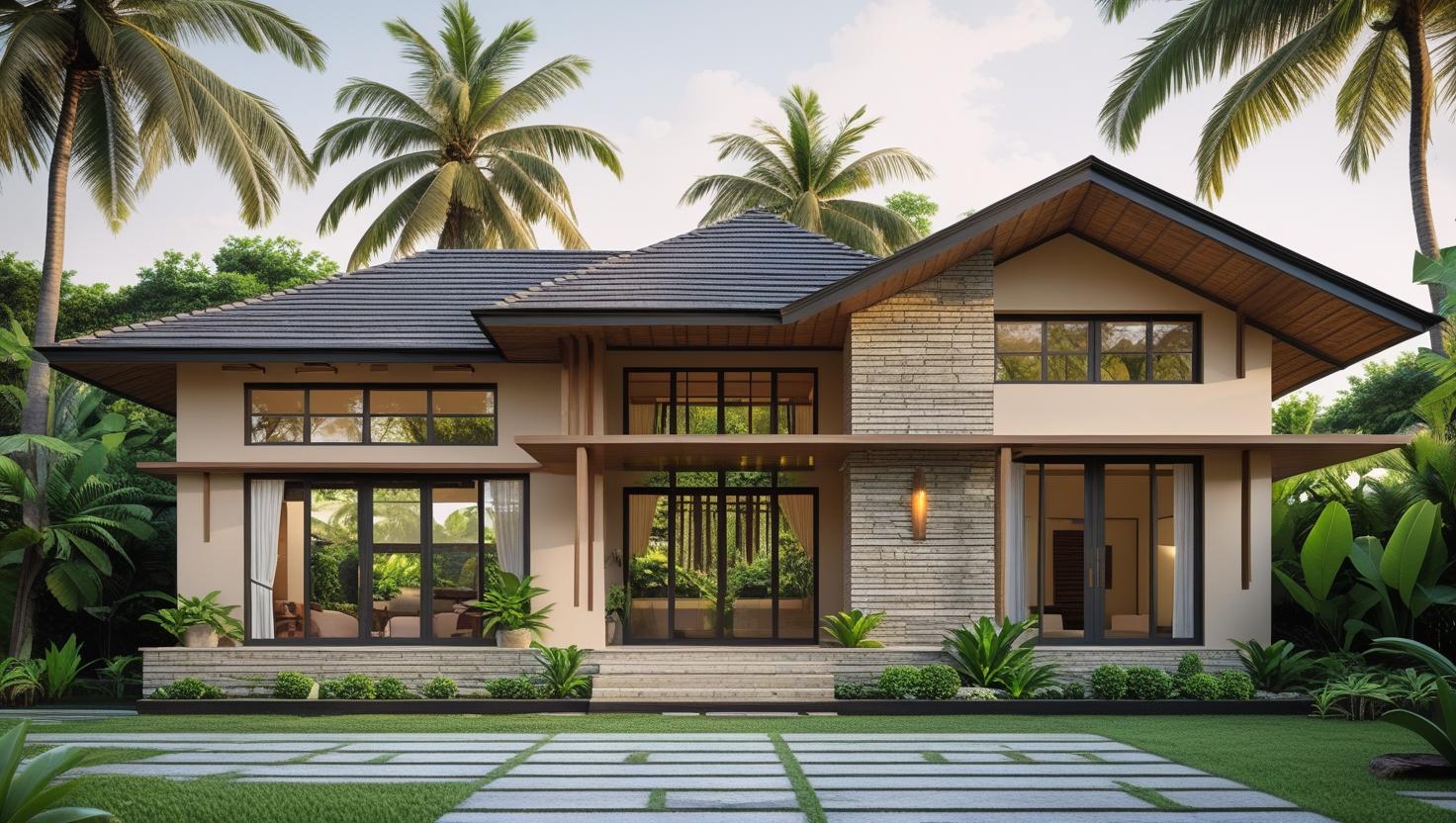 contemporary modern kelrala style exterior elevation