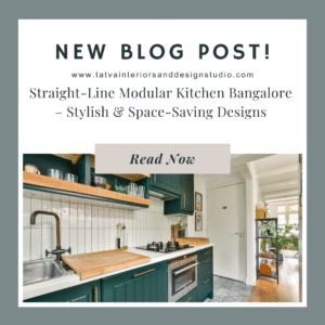 Straight-Line Modular Kitchen Bangalore – Stylish & Space-Saving Designs