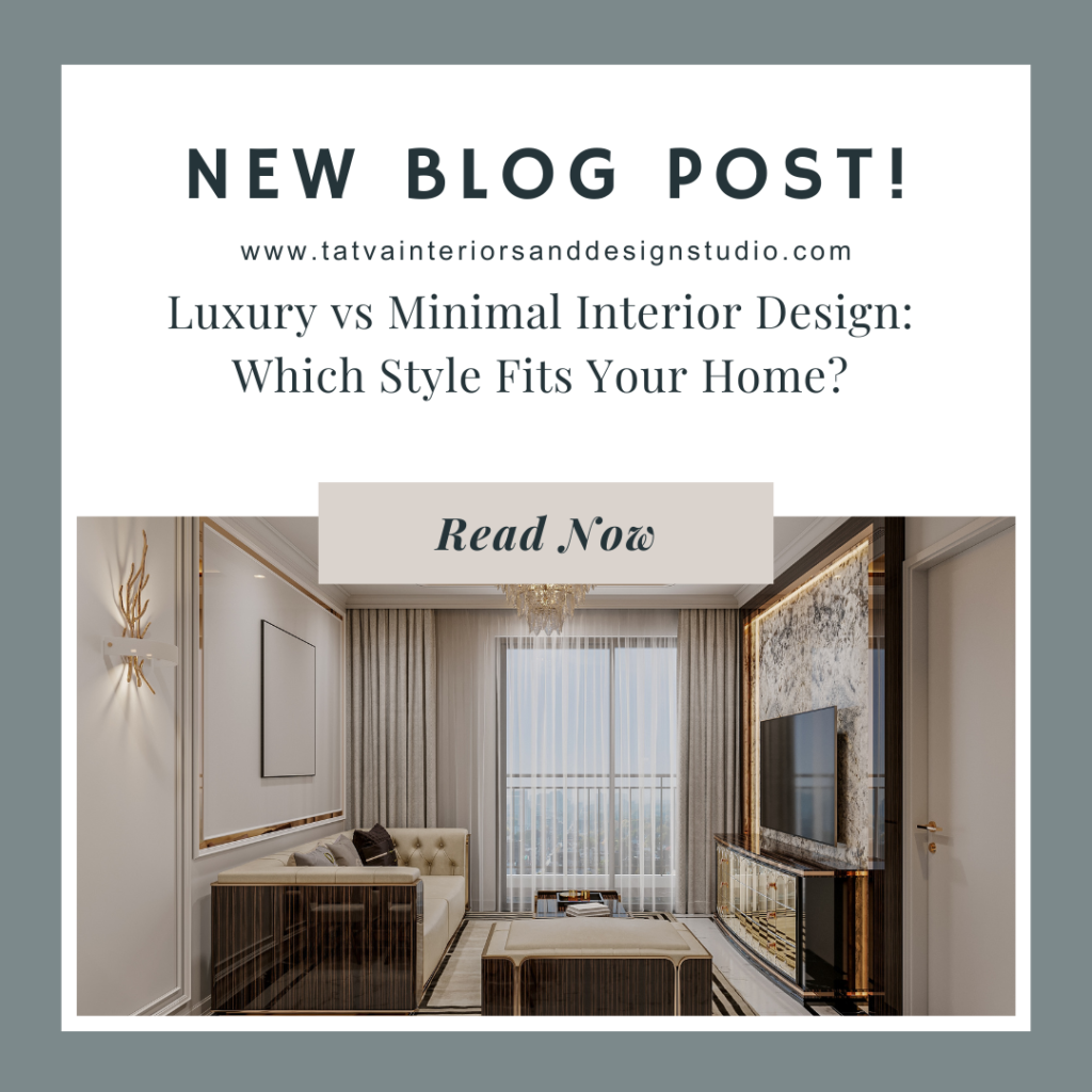 Compare luxury vs minimal interior design styles to discover which fits your home, lifestyle, budget, and modern living preferences in 2026.